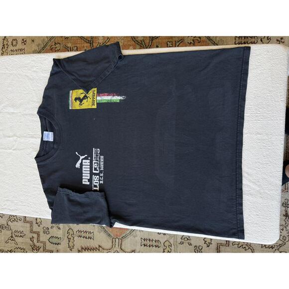 Men's Black Ferrari Puma Shirt Size XL on a Yazbek Tag - Picture 1 of 5